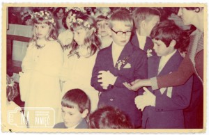 1977. Komunia święta Anny i Ewy Kasprzak 
